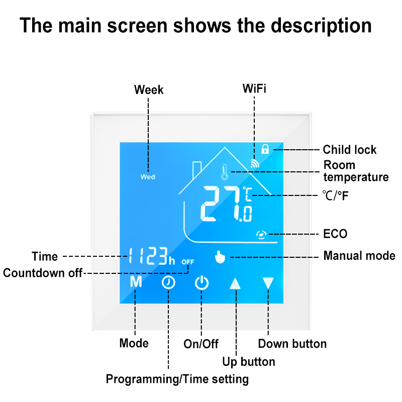 스마트 WiFi 온도 조절기 난방용 물/가스 보일러 전 - Smart Home Plus 리뷰 및 가격