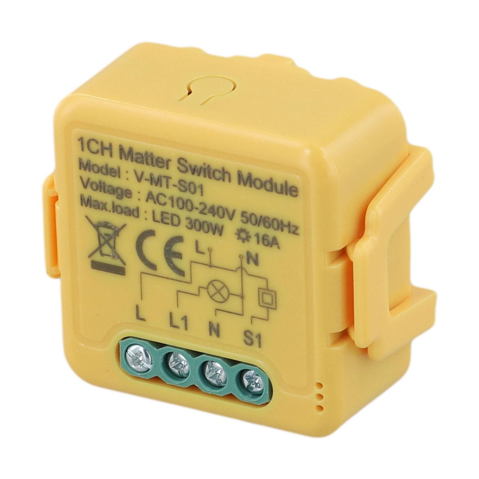 16A 스마트 홈 릴레이 스위치, 노란색 ABS 재질, - Smart Home Yellow 리뷰 및 가격
