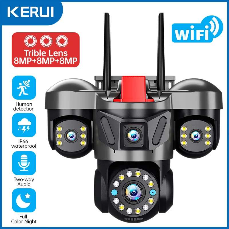KERUI 12K 24MP 야외 WiFi 카메라 트리플 - Smart Home Camera Ezviz 리뷰 및 가격