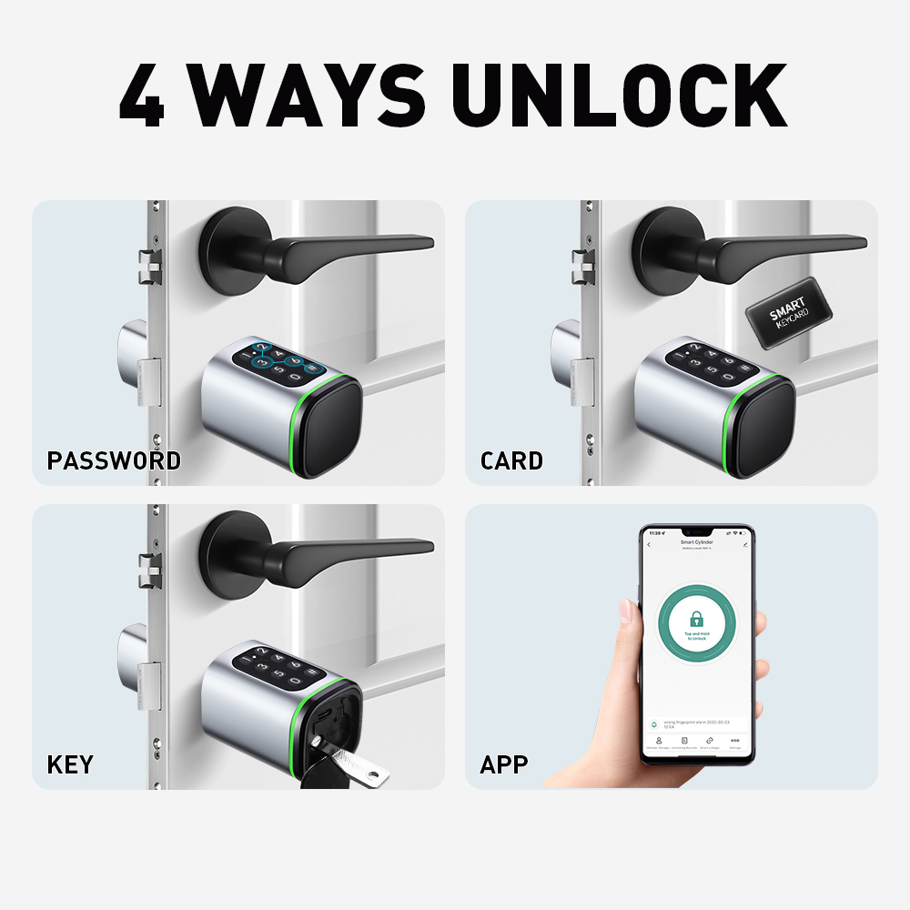 Tuya 스마트 디지털 문짝 잠금 장붓 구멍 데드볼트, - Smart Home Door Lock 리뷰 및 가격